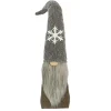 GNOME PLUSH FAUX FUR BROWN 24.5″ W/ SNOWFLAKE