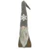 GNOME PLUSH FAUX FUR BROWN 34.5″ W/ SNOWFLAKE