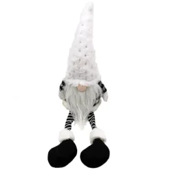 GNOME PLUSH SITTING 22″ BLUE/ WHITE W/ DANGLE LEGS