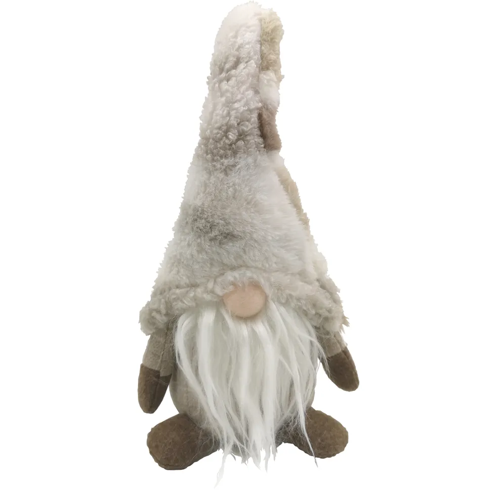 GNOME PLUSH STANDING 10″ BEIGE FUR HAT