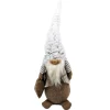 GNOME PLUSH STANDING 20″ BROWN/ BIRCH FUR HAT W/FACE