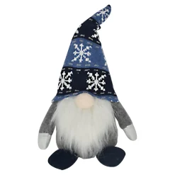 GNOME PLUSH STANDING11” BLUE W/ SNOWFLAKE HAT