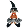 HALLOWEEN GHOST GIRL SITTING 19.5″ BLACK/MULTI