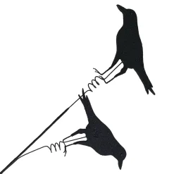 HALLOWEEN SPRAY 2xCROW 29.5″ BLACK GLITTER