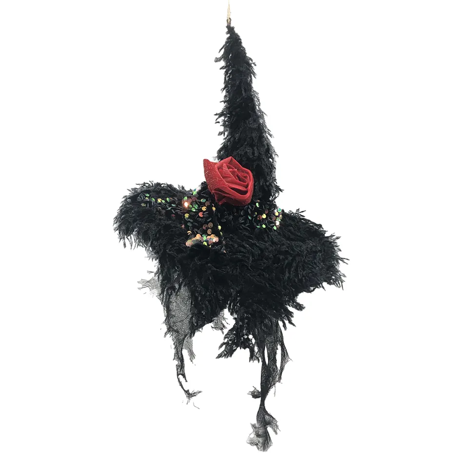 HALLOWEEN WITCH HAT 8.5″ BLACK/MULTI