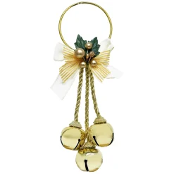 JINGLE BELL GOLD-SHINY 9.5″ 30MMx3 DOOR HANGER