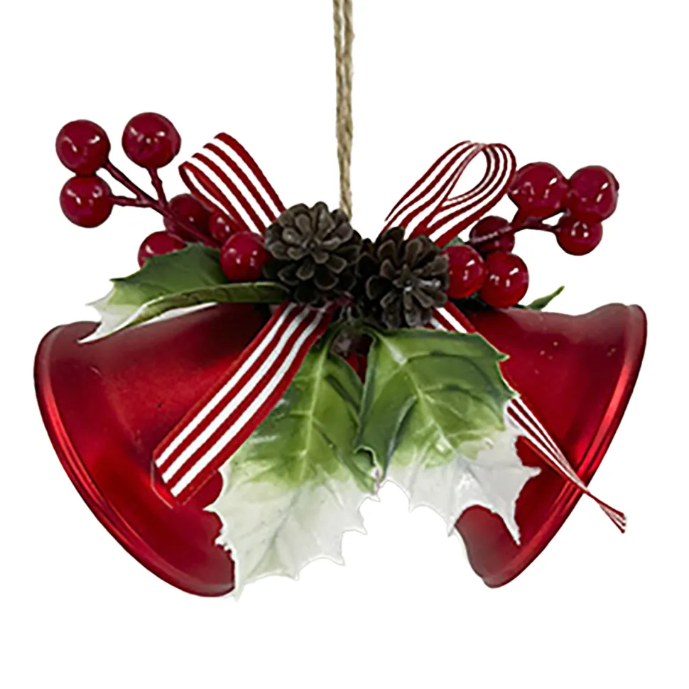 LIBERTY BELL REDx2 5″ W/ PINE & SHEER BOW