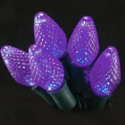 LIGHT LED O/D C7 FACETED 25L PURPLE