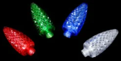LIGHT LED O/D C9 FACETED 25L 4-MULTI