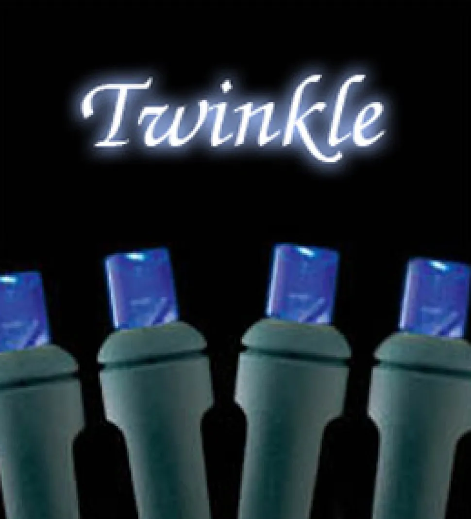 LIGHT LED O/D CONICAL 70L BLUE TWINKLE