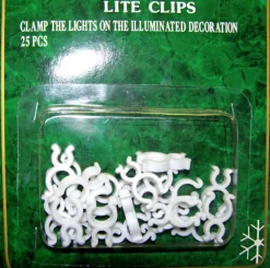 LIGHT SCULPTURE CLIPS 25PC. WHITE