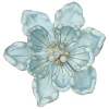 MAGNOLIA HEAD BLUE ICE 9.5″ VELVET W/ CH GLITTER & CLIP