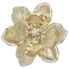 MAGNOLIA HEAD GOLD/SILVER 9.5″ GLITTER METALLIC W/ CLIP