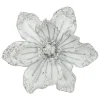 MAGNOLIA HEAD SILVER 8.5″ GLITTER METALLIC W/ CLIP