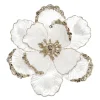 MAGNOLIA HEAD WHITE 8.5″ VELVET W/ G0LD GLITR. & SEQUIN W/ CLIP