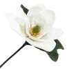 MAGNOLIA HEAD WHITE 15″ W/ STEM