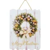 MDF WALL DECOR 12″X16″ 1 LED DECORATED WREATH WITH BOW (TMR)