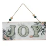 MDF WALL DECOR WOODEN 7.5″ “JOY” NATURAL