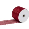 MESH RIBBON 4″x25 YDS RED DLX SPARKLE