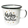 METAL ENAMEL MUG 4″ – “MERRY CHRISTMAS”