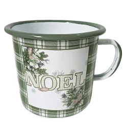 METAL ENAMEL MUG 4″ – “NOEL”