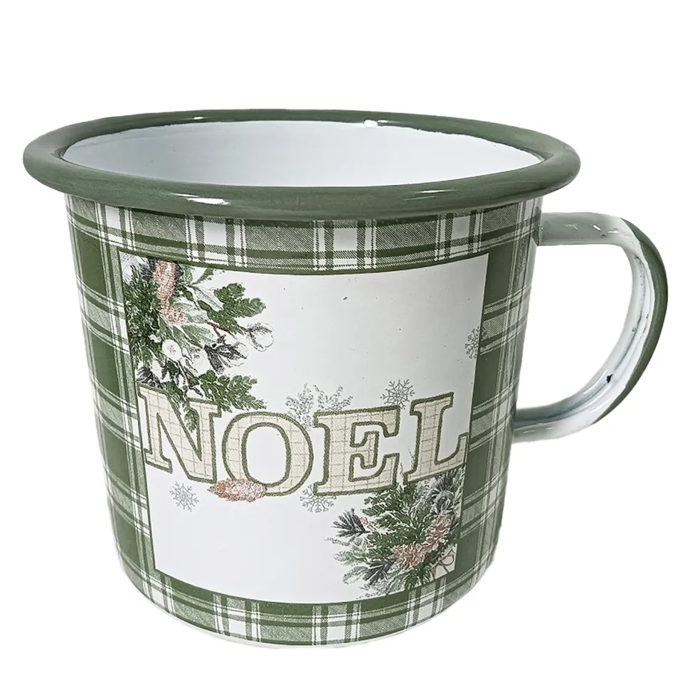METAL ENAMEL MUG 4″ – “NOEL”