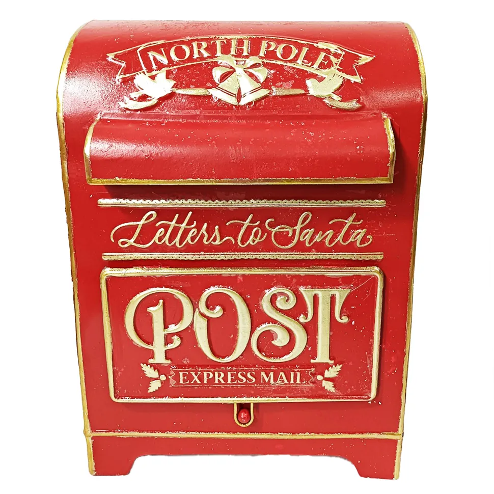 METAL MAIL BOX 9.5″x14″ – “LETTERS TO SANTA”