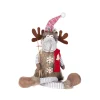 MOOSE PLUSH STANDING 25″ BROWN FUR SKI POLES W/ TELESCOPIC LEGS