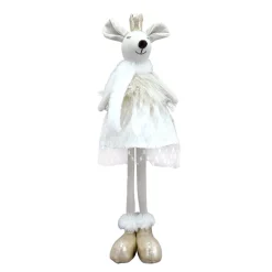 MOUSE PLUSH STANDING GIRL 16″ IVORY