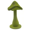 MUSHROOM TABLE DECOR 12.5″ MOSS GREEN