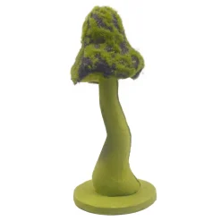 MUSHROOM TABLE DECOR 9.5″ MOSS GREEN
