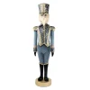 NUTCRACKER 41″ REGAL BLUE FABRIC W/ INTRICATE EMBROIDERY