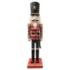 NUTCRACKER WOODEN STANDING 15″ PAINTED TARTAN