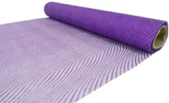 ORGANZA 14″ X 5 M PURPLE GLITTER