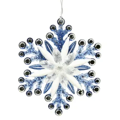 ORN BLUE / NAVY SNOWFLAKE 5″