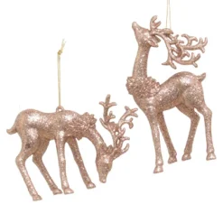 ORN BROWN DEER 3.25″ & 5.5″ W/ GLTR. 2/S