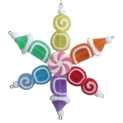 ORN CANDY SNOWFLAKE 6″ MULTI