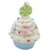 ORN CANDY SPRINKLE CUPCAKE 3.9″ BLUE CLAY DOUGH