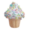ORN CANDY SPRINKLE CUPCAKE 3.5″ WHITE