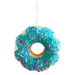 ORN CANDY SPRINKLE DONUT 4″ BLUE
