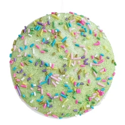 ORN CANDY SPRINKLE MACAROON 3.5″ GREEN