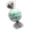 ORN CANDY SPRINKLE SWEET 4″ GREEN W/ GLITTER & LACE