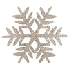 ORN CHAMPAGNE SNOWFLAKE 10″ W/ ICE GLITTER