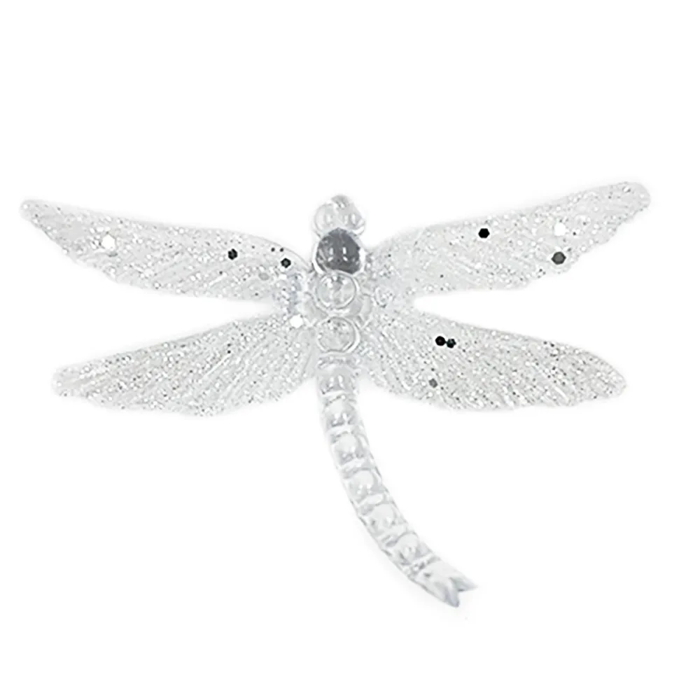 ORN CLEAR FROST DRAGONFLY 4.5″ W/ GLTR