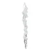 ORN CLEAR FROST ICICLE 6″ W/ GLTR.