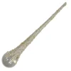 ORN CLEAR GOLD ICICLE DROP 6.75″ W/ CHAMP. GLITTER & SEQUINS