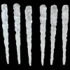 ORN CLEAR ICICLES 5″ 6PC ACRYLIC