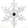 ORN CLEAR SNOWFLAKE 5″ W/JEWEL