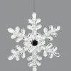 ORN CLEAR SNOWFLAKE 7″ W/JEWEL