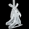 ORN CLEAR/FROST ICE SKATES 2.5″ W/ ICE GLITTER